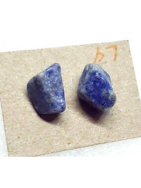 Lapis Lazuli Stud Earrings